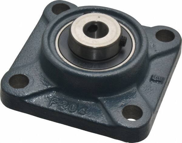 Value Collection - 3-3/8" OALBall Bearing Pillow Block - Cast Iron - Apex Tool & Supply
