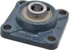 Value Collection - 3-3/8" OALBall Bearing Pillow Block - Cast Iron - Apex Tool & Supply