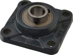Value Collection - 3-3/8" OALBall Bearing Pillow Block - Cast Iron - Apex Tool & Supply