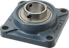 Value Collection - 4-5/8" OALBall Bearing Pillow Block - Cast Iron - Apex Tool & Supply