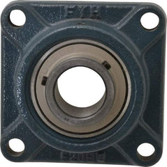 Value Collection - 5-1/8" OALBall Bearing Pillow Block - Cast Iron - Apex Tool & Supply