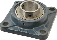 Value Collection - 5-3/8" OALBall Bearing Pillow Block - Cast Iron - Apex Tool & Supply