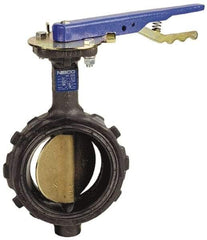 NIBCO - 6" Pipe, Wafer Butterfly Valve - Lever Handle, Ductile Iron Body, Buna-N Seat, 250 WOG, Ductile Iron Disc, Stainless Steel Stem - Apex Tool & Supply
