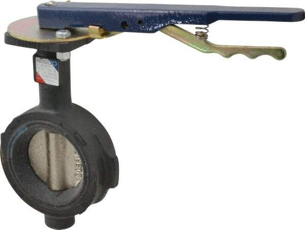 NIBCO - 3" Pipe, Wafer Butterfly Valve - Lever Handle, Ductile Iron Body, EPDM Seat, 250 WOG, Ductile Iron Disc, Stainless Steel Stem - Apex Tool & Supply