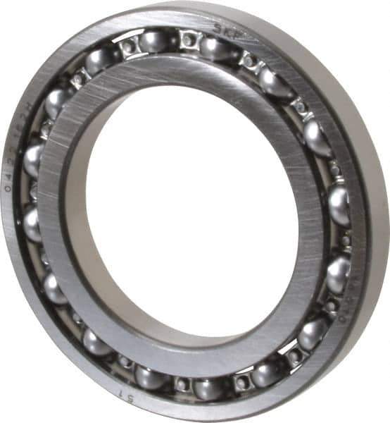 SKF - 50mm Bore Diam, 80mm OD, Open Deep Groove Radial Ball Bearing - 10mm Wide, 1 Row, Round Bore, 2,560 Lb Static Capacity, 3,660 Lb Dynamic Capacity - Apex Tool & Supply