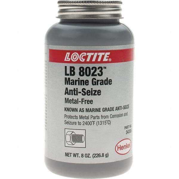 Loctite - 8 oz Brush Top Marine Grade Anti-Seize Lubricant - Calcium Sulfonate, 2,400°F - Apex Tool & Supply