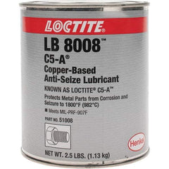 Loctite - 2.5 Lb Can Anti-Seize Lubricant - Copper, 1,800°F - Apex Tool & Supply