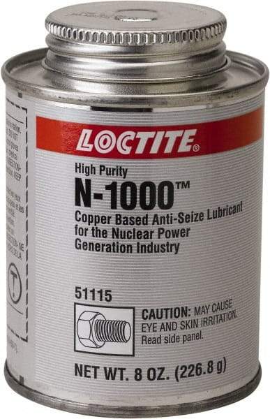 Loctite - 8 oz Brush Top Anti-Seize Lubricant - Copper, 1,800°F, Copper - Apex Tool & Supply