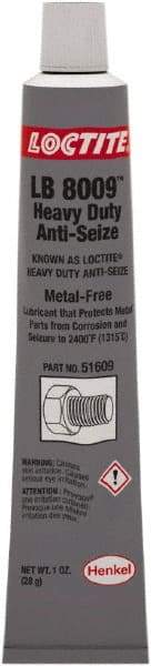 Loctite - 1 oz Tube Anti-Seize Lubricant - Metal Free, 2,400°F, Black - Apex Tool & Supply