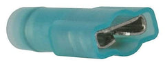 3M - 16 to 14 AWG, Nylon, Fully Insulated, Female Wire Disconnect - 1/4 Inch Wide Tab, Blue, RoHS 2011/65/EU Compliant - Apex Tool & Supply