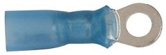 3M - 16-14 AWG Partially Insulated Crimp Connection Circular Ring Terminal - #8 Stud, Copper Contact - Apex Tool & Supply