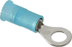 3M - 16-14 AWG Partially Insulated Crimp Connection Circular Ring Terminal - #10 Stud, Copper Contact - Apex Tool & Supply