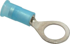 3M - 16-14 AWG Partially Insulated Crimp Connection Circular Ring Terminal - 5/16" Stud, Copper Contact - Apex Tool & Supply