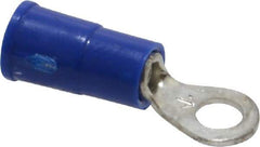 3M - 16-14 AWG Partially Insulated Crimp Connection Circular Ring Terminal - #6 Stud, Copper Contact - Apex Tool & Supply
