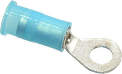 3M - 16-14 AWG Partially Insulated Crimp Connection Circular Ring Terminal - #8 Stud, Copper Contact - Apex Tool & Supply