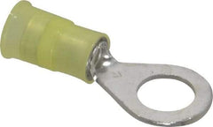 3M - 12-10 AWG Partially Insulated Crimp Connection Circular Ring Terminal - 5/16" Stud, Copper Contact - Apex Tool & Supply