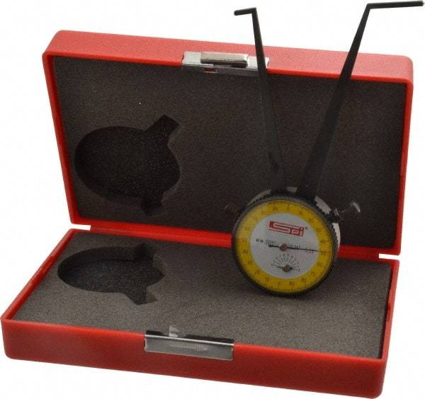 SPI - 2-1/4 to 3-1/4" Inside Dial Caliper Gage - 0.001" Graduation, 0.038mm Accuracy, 3-1/4" Leg Length, Ball Contact Points - Apex Tool & Supply