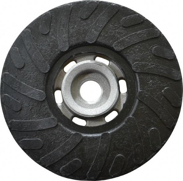 Made in USA - 4-1/2" Diam Disc Backing Ribbed Backing Pad - Soft Density, 13,000 RPM - Apex Tool & Supply