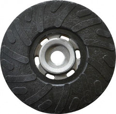 Made in USA - 4-1/2" Diam Disc Backing Ribbed Backing Pad - Soft Density, 13,000 RPM - Apex Tool & Supply