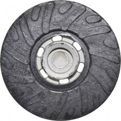 Made in USA - 4-1/2" Diam Disc Backing Ribbed Backing Pad - Firm Density, 13,000 RPM - Apex Tool & Supply