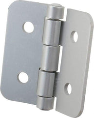 80/20 Inc. - 3" Long x 3" Wide x 1/8" Thick, Aluminum Door Hinge - Aluminum - Apex Tool & Supply