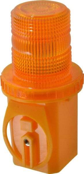 PRO-SAFE - 3-1/4" Wide x 8" High Traffic Cone Light with Mounting Bracket - 1 Lb, Yellow - Apex Tool & Supply