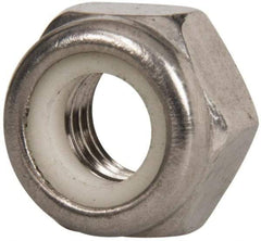 Value Collection - M2.5x0.45 Metric Coarse 18-8 & Austenitic Grade A2 Hex Lock Nut with Nylon Insert - 2.5mm High, Uncoated - Apex Tool & Supply