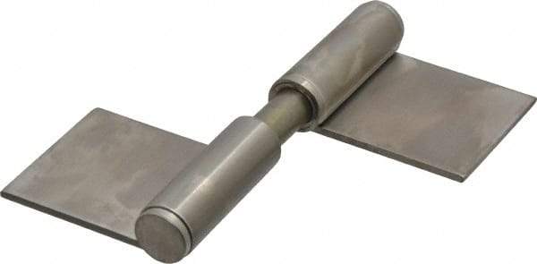 Sugatsune - 4" Long x 2-5/32" Wide x 15/32" Thick, Flag Hinge - Stainless Steel, Satin Finish - Apex Tool & Supply