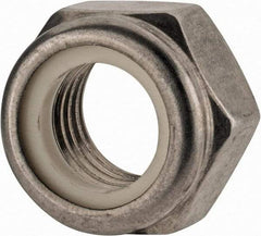 Value Collection - M16x2.00 Metric Coarse 18-8 & Austenitic Grade A2 Hex Lock Nut with Nylon Insert - 16mm High, Uncoated - Apex Tool & Supply