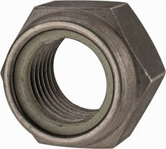 Value Collection - M27x3.00 Metric Coarse 18-8 & Austenitic Grade A2 Hex Lock Nut with Nylon Insert - 27mm High, Uncoated - Apex Tool & Supply