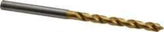 OSG - 13/64" 120° Vanadium High Speed Steel Jobber Drill - TiN Finish, Right Hand Cut, Spiral Flute, Straight Shank, 96mm OAL, Standard Point - Apex Tool & Supply