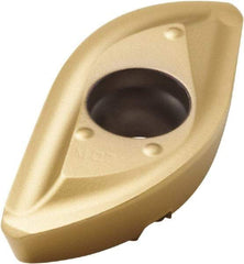 Seco - 218.20160 M08 Grade F25M Carbide Milling Insert - TiAlN/TiN Finish, 0.252" Thick, 0.63" Corner Radius - Apex Tool & Supply