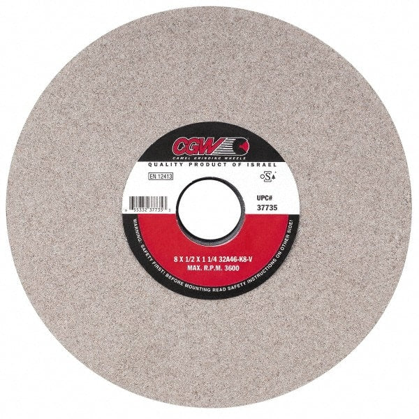 Camel Grinding Wheels - 14" Diam x 5" Hole x 2" Thick, K Hardness, 60 Grit Surface Grinding Wheel - Apex Tool & Supply