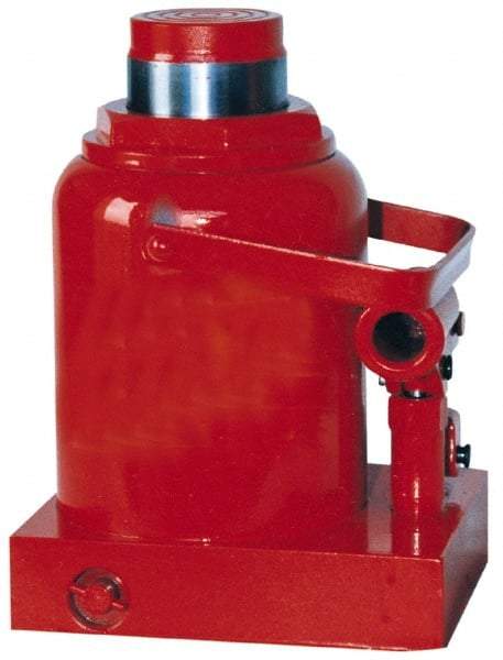 Value Collection - 30 Ton Capacity Hydraulic Hand Jack - 9-7/16" to 14-5/8" High, 5-1/8" Piston Stroke, 6-1/8" Long x 7-1/2" Wide Base - Apex Tool & Supply