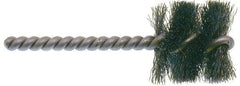 Osborn - 1" Long x 1-1/4" Diam Steel Internal Brush - Single Spiral, 3-1/2" OAL, 0.008" Wire Diam, 1/4" Shank Diam - Apex Tool & Supply