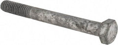 Value Collection - 5/16-18 UNC, 3" Length Under Head Hex Head Cap Screw - Partially Threaded, Grade 5 Steel, Hot Dipped Galvanized Finish, 1/2" Hex - Apex Tool & Supply