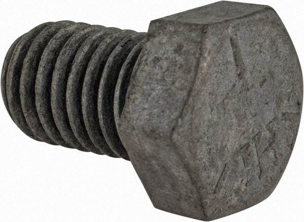 Value Collection - 1/2-13 UNC, 3/4" Length Under Head Hex Head Cap Screw - Fully Threaded, Grade 5 Steel, Hot Dipped Galvanized Finish, 3/4" Hex - Apex Tool & Supply