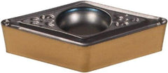 Iscar - DCMT3-2 SM Grade IC807 Carbide Turning Insert - TiAlN Finish, 55° Diamond, 3/8" Inscr Circle, 5/32" Thick, 1/32" Corner Radius - Apex Tool & Supply
