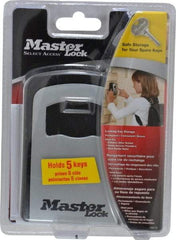 Master Lock - 3-3/8" Wide x 4-5/8" Overall Height, Set-Your-Own Combination, Wall Mount Key Safe - Zinc Lock Body Finish - Apex Tool & Supply