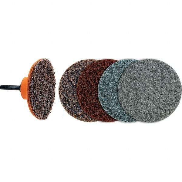 WALTER Surface Technologies - 3" Disc Diam, Aluminum Oxide Quick Change Disc - Type R Attaching System, Nonwoven, Fine Grade, 28,000 RPM, 04-G\xB6Twist Blendex Series - Apex Tool & Supply