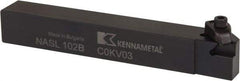 Kennametal - Internal/External Thread, Left Hand Cut, 5/8" Shank Width x 5/8" Shank Height Indexable Threading Toolholder - 4-1/2" OAL, N.2L Insert Compatibility, NAS Toolholder, Series Top Notch - Apex Tool & Supply