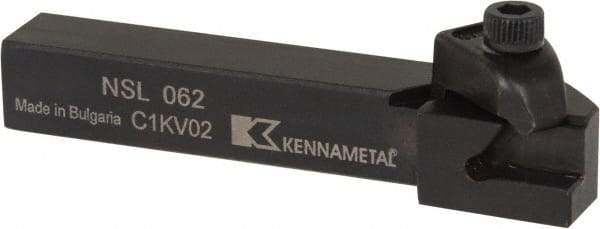 Kennametal - Internal/External Thread, Left Hand Cut, 3/8" Shank Width x 3/8" Shank Height Indexable Threading Toolholder - 2-1/2" OAL, N.2L Insert Compatibility, NS Toolholder, Series Top Notch - Apex Tool & Supply