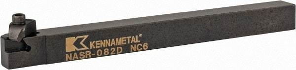 Kennametal - Internal/External Thread, Right Hand Cut, 1/2" Shank Width x 1/2" Shank Height Indexable Threading Toolholder - 6" OAL, N.2R Insert Compatibility, NAS Toolholder, Series Top Notch - Apex Tool & Supply