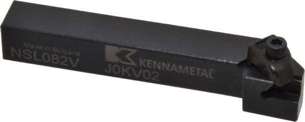 Kennametal - Internal/External Thread, Left Hand Cut, 1/2" Shank Width x 1/2" Shank Height Indexable Threading Toolholder - 3-1/2" OAL, N.2L Insert Compatibility, NS Toolholder, Series Top Notch - Apex Tool & Supply
