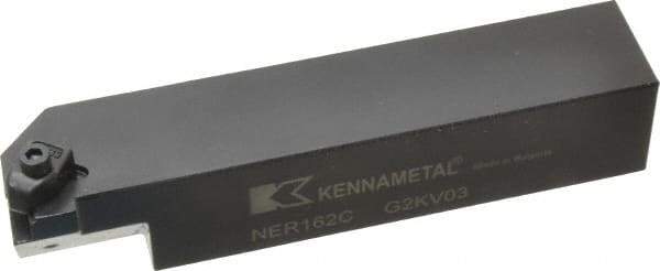 Kennametal - Internal/External Thread, Right Hand Cut, 1" Shank Width x 1" Shank Height Indexable Threading Toolholder - 5" OAL, N.2L Insert Compatibility, NE Toolholder, Series Top Notch - Apex Tool & Supply