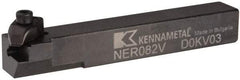 Kennametal - Internal/External Thread, Right Hand Cut, 1/2" Shank Width x 1/2" Shank Height Indexable Threading Toolholder - 3-1/2" OAL, N.2L Insert Compatibility, NE Toolholder, Series Top Notch - Apex Tool & Supply