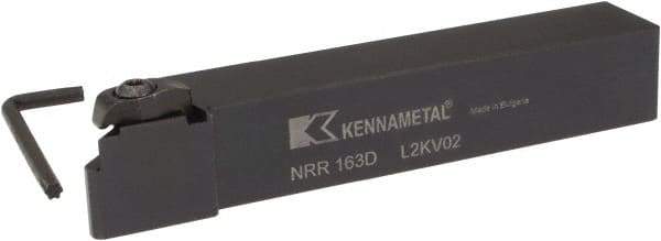 Kennametal - Internal/External Thread, Right Hand Cut, 1" Shank Width x 1" Shank Height Indexable Threading Toolholder - 6" OAL, NU 3125L Insert Compatibility, NR Toolholder, Series Top Notch - Apex Tool & Supply