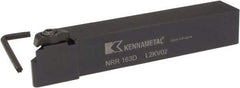 Kennametal - Internal/External Thread, Right Hand Cut, 1" Shank Width x 1" Shank Height Indexable Threading Toolholder - 6" OAL, NU 3125L Insert Compatibility, NR Toolholder, Series Top Notch - Apex Tool & Supply