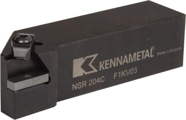 Kennametal - Internal/External Thread, Right Hand Cut, 1-1/4" Shank Width x 1-1/4" Shank Height Indexable Threading Toolholder - 5" OAL, N.4R Insert Compatibility, NS Toolholder, Series Top Notch - Apex Tool & Supply