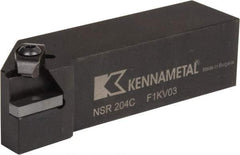 Kennametal - Internal/External Thread, Right Hand Cut, 1-1/4" Shank Width x 1-1/4" Shank Height Indexable Threading Toolholder - 5" OAL, N.4R Insert Compatibility, NS Toolholder, Series Top Notch - Apex Tool & Supply